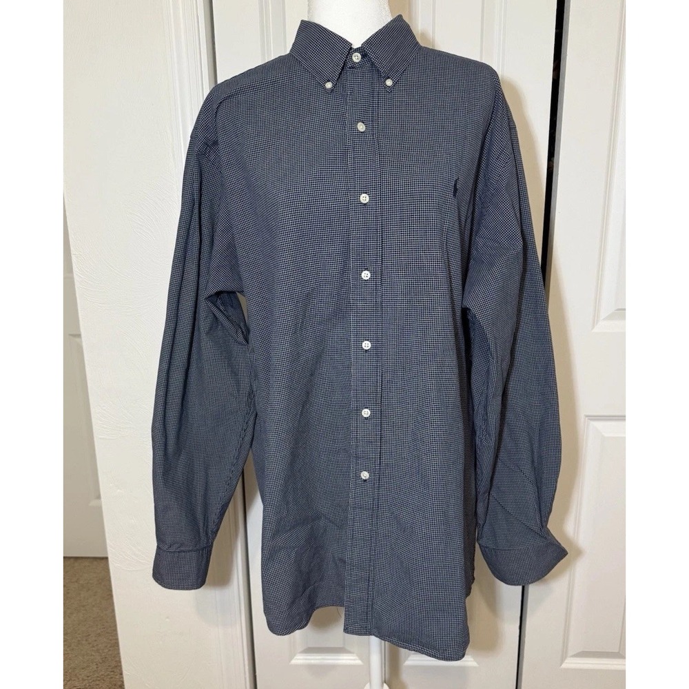 Polo Ralph Lauren Men's Long Sleeve Button-Down Oxford Shirt Ellington Size XL